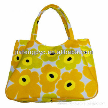 2013 Hot Selling Fabric cheap shopping bags with Elegant Flower Printing
